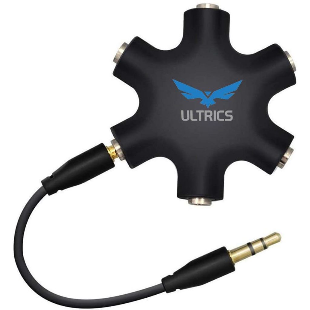 ULTRICS Headphone Splitters, 3.5mm Male to Female Earphone Stere