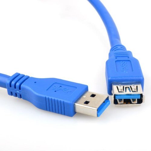 ULTRICS USB 3.0 Extension Lead 1M, Type A Male to Female 5Gbps Data Transfer Cord, Fast Charging Extender Cable Compatible with PC Phone Card Reader Hub Keyboard Hard Disk Printer Scanner Camera