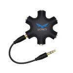 3.5mm Headphone Black Audio Splitter