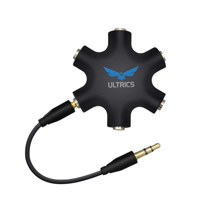 3.5mm Headphone Black Audio Splitter