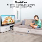 ULTRICS USB 3.0 Extension Lead - A blue USB 3.0 extension cable with male and female connectors. Ideal for extending USB connections and providing high-speed data transfer between devices.