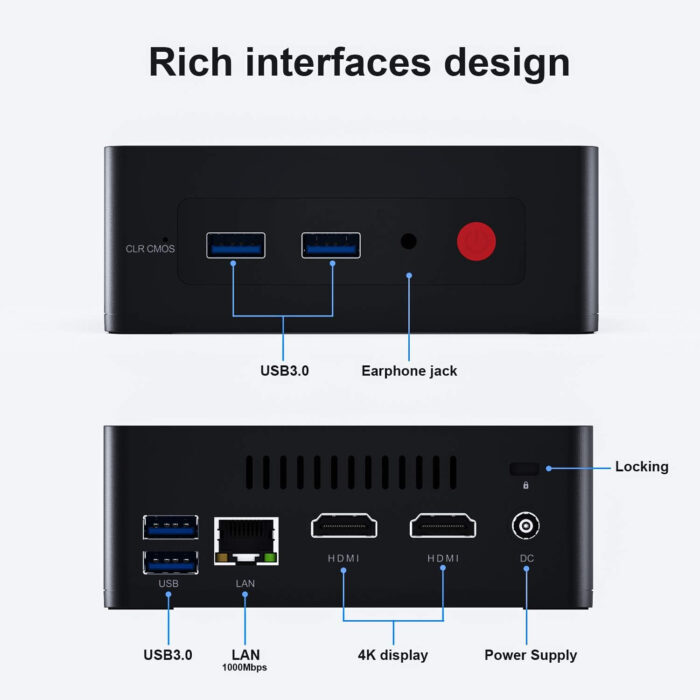 Mini Desktop PC Computer Windows 10 8GB RAM 128GB SSD - Image 9